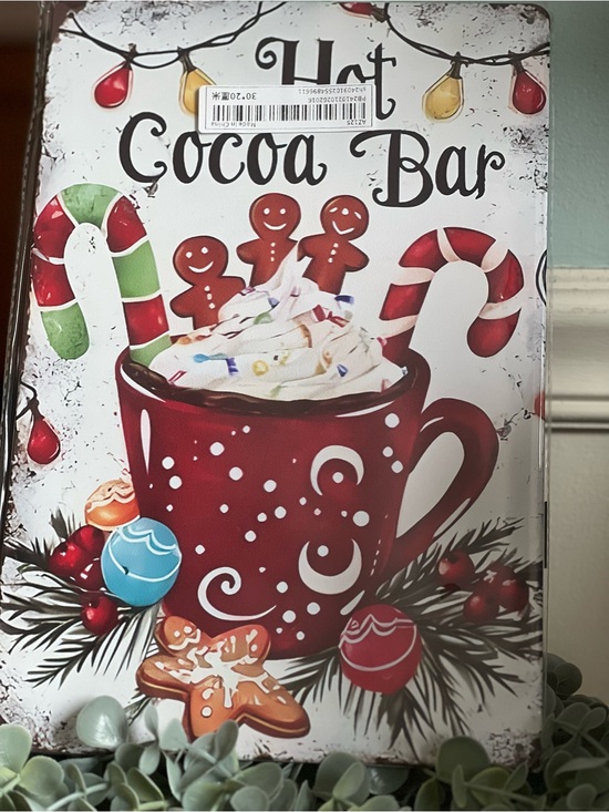 Other - Hot Cocoa Bar Holiday Metal Sign